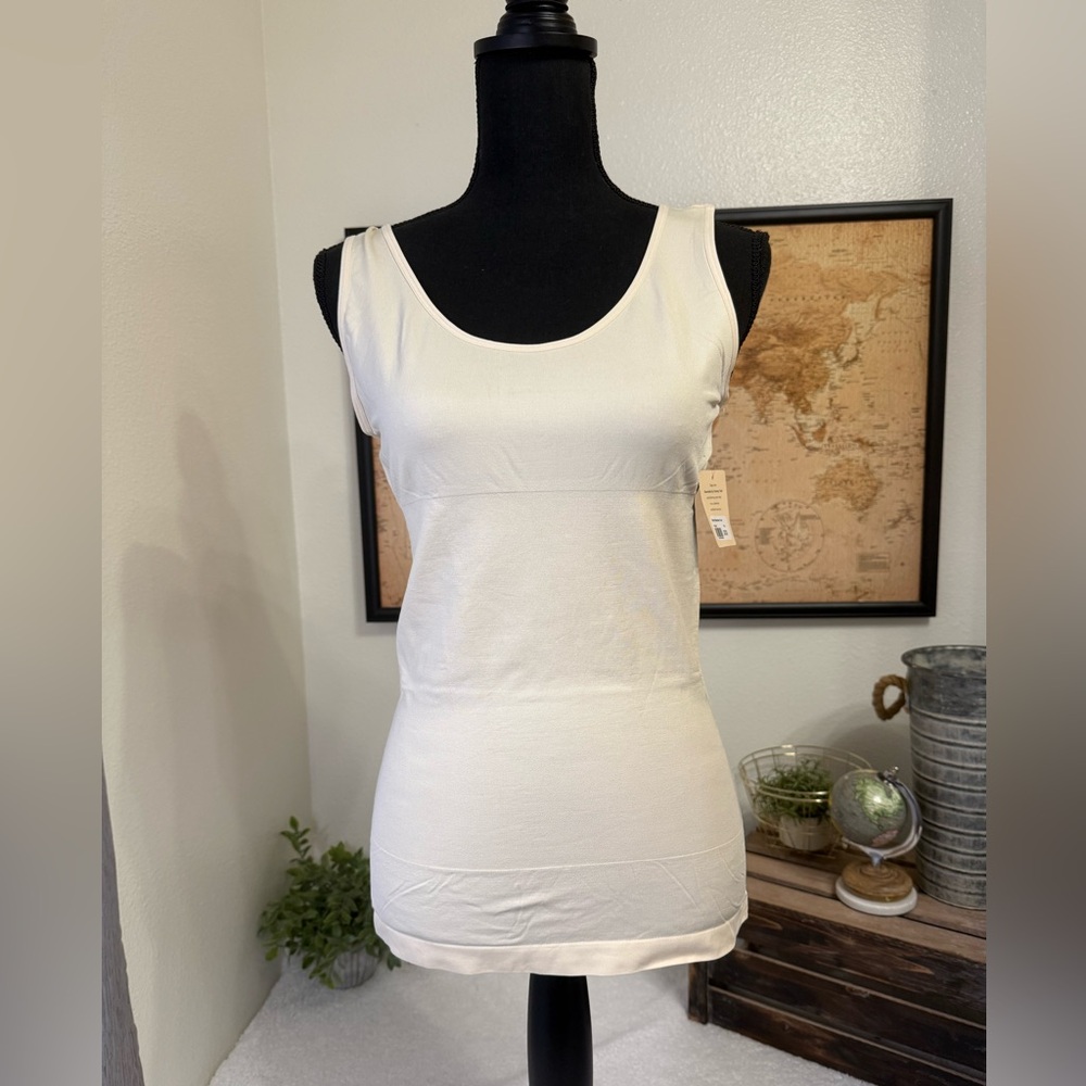 Essentials Tummy Tank seamless shapewear tank nude 2X 3X